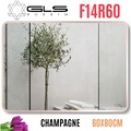 Gương Viền Nhôm Nâu Chữ Nhật Ngang 60x80cm GLS F14R60
