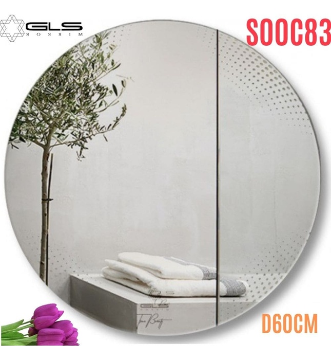Gương Tròn Hoa Văn D60cm GLS S00C83