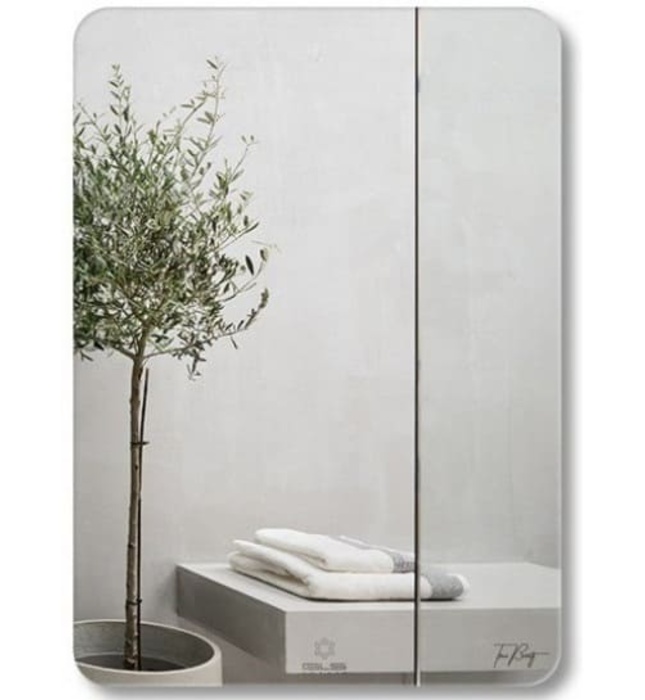 Gương GLS S00R50 Trơn Mài Vát Chữ Nhật Đứng 60x80cm