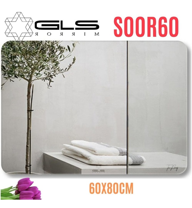 Gương GLS S00R60 Trơn Mài Vát Chữ Nhật Ngang 60x80cm