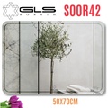 Gương GLS S00R42 Hoa Văn Chữ Nhật Ngang 50x70cm