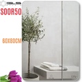 Gương GLS S00R50 Trơn Mài Vát Chữ Nhật Đứng 60x80cm