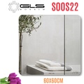 Gương GLS S00S22 Hoa Văn Vuông 60x60cm