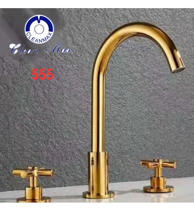 Vòi chậu 3 lỗ tân cổ điển CleanMax 555 
