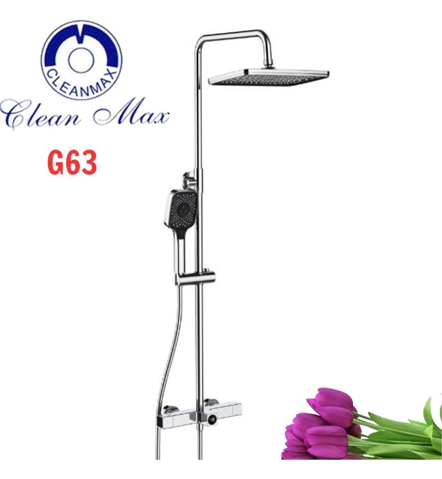 Sen tắm cây đứng báo nhiệt độ CleanMax G63 