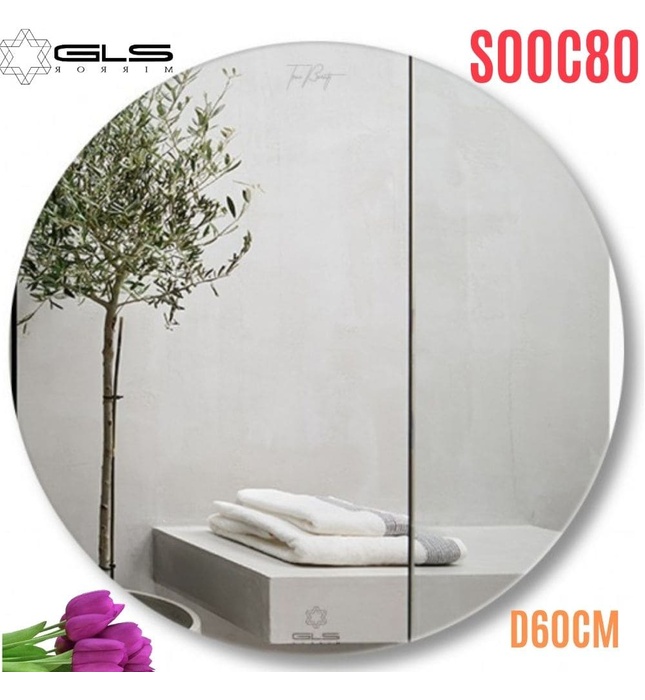 Gương GLS S00C80 Trơn Tròn D60cm