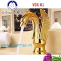 Vòi chậu thiên nga mạ vàng CleanMax VCC 01