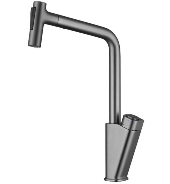 Vòi chậu rửa bát màu titan CleanMax VB-3008 