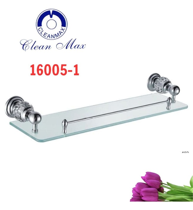 Kệ kính dưới gương đính pha lê CleanMax 16005-1