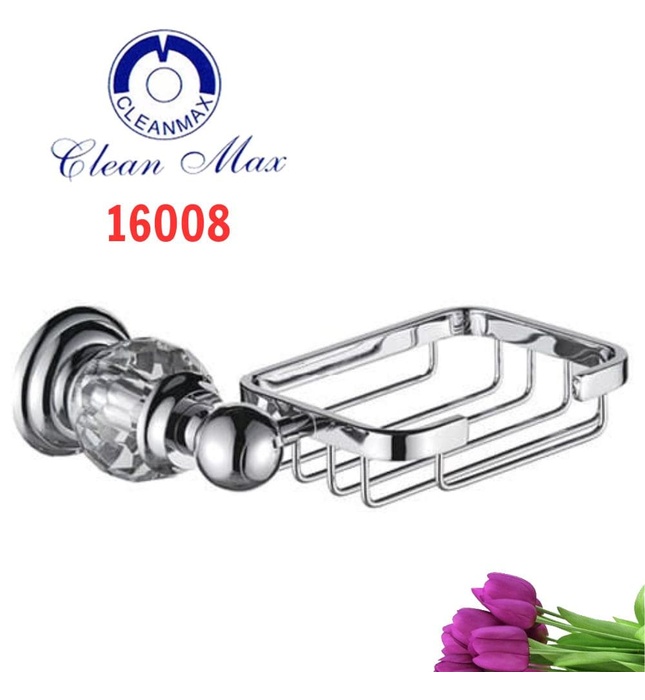 Kệ Xà Bông Đính Pha Lê CleanMax 16008 
