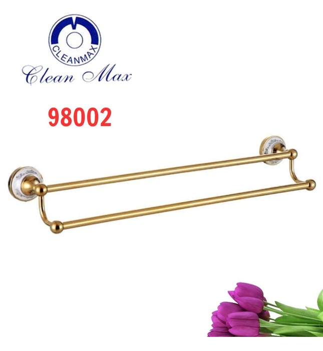 Thanh vắt khăn đôi mạ vàng CleanMax 98002