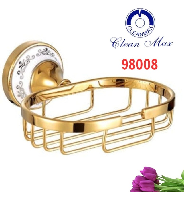 Kệ Xà Bông Mạ Vàng CleanMax 98008 