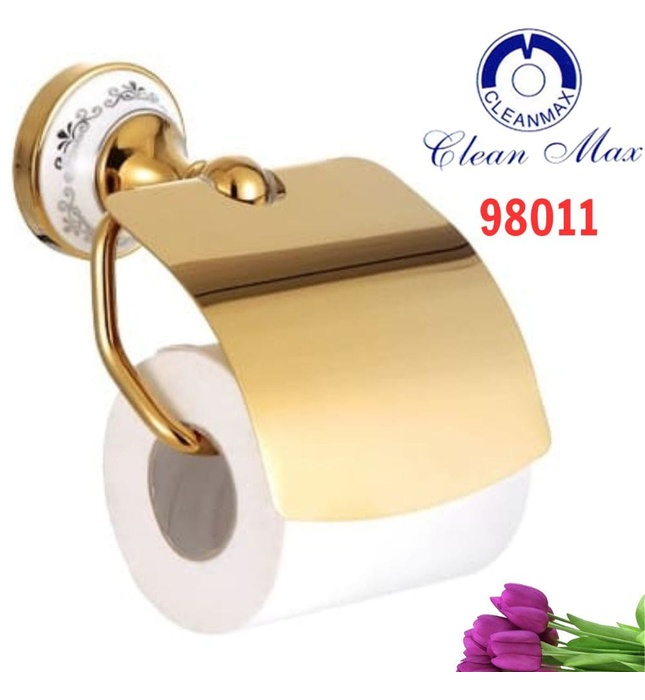 Móc treo giấy mạ vàng CleanMax 98013 