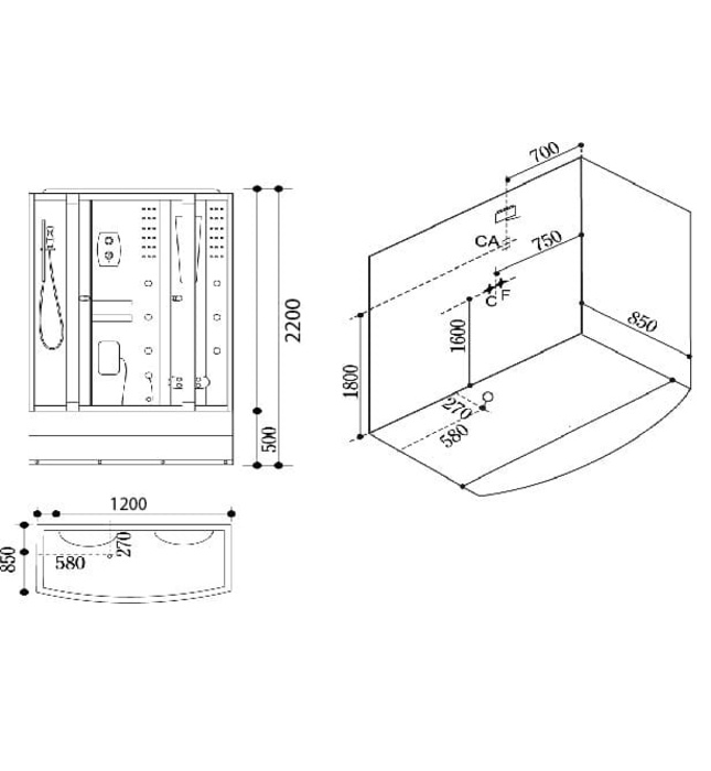 Phòng Tắm Xông Hơi Uớt Govern JS-0105 
