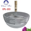 Chậu rửa mặt bằng thủy tinh CleanMax CPL-103
