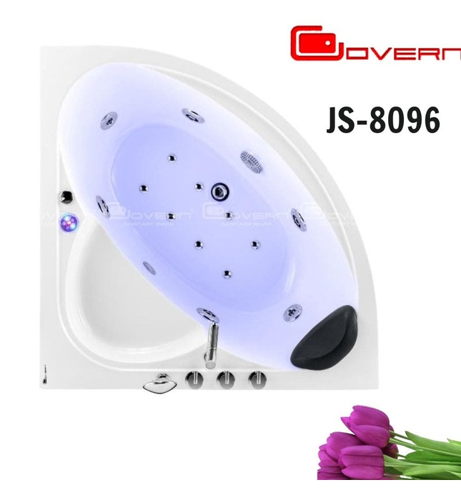 Bồn tắm massage đặt góc 1.3m Govern JS-8096