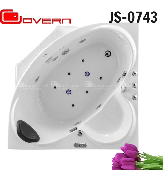 Bồn tắm đặt góc massage 1.2m Govern JS-0743