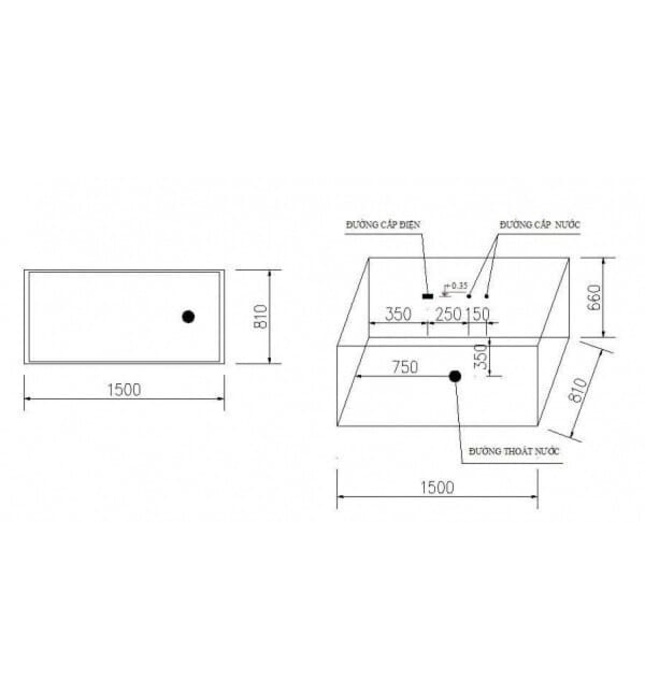 Bồn tắm massage sục khí 1.6m Govern JS-6238