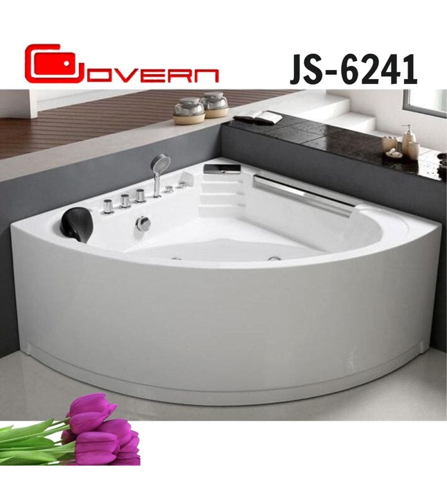 Bồn tắm đặt góc massage 1.35m Govern JS-6241