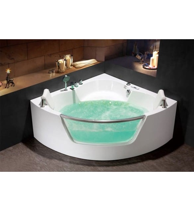 Bồn tắm đặt góc massage 1.4m Govern JS-6248