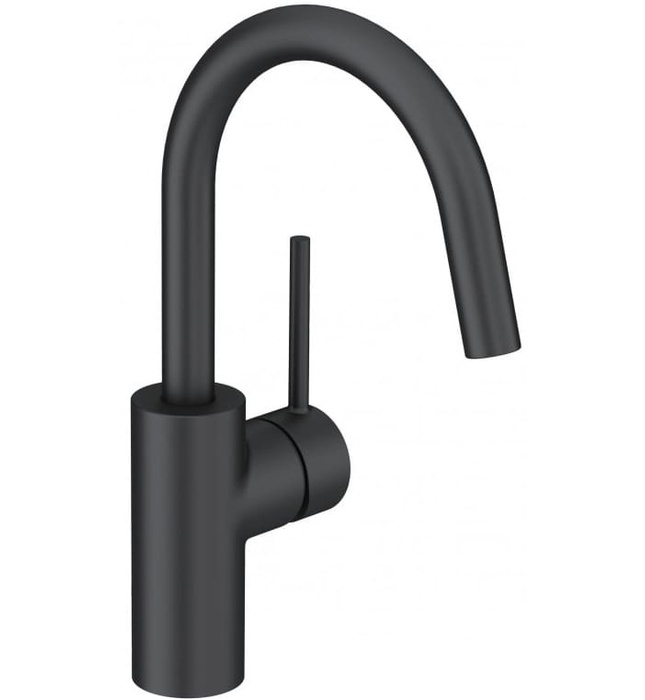 Vòi lavabo nóng lạnh cao đen Kludi Bozz 380283976