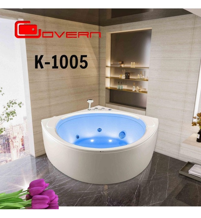 Bồn tắm đặt góc massage 1.5m Govern K-1005