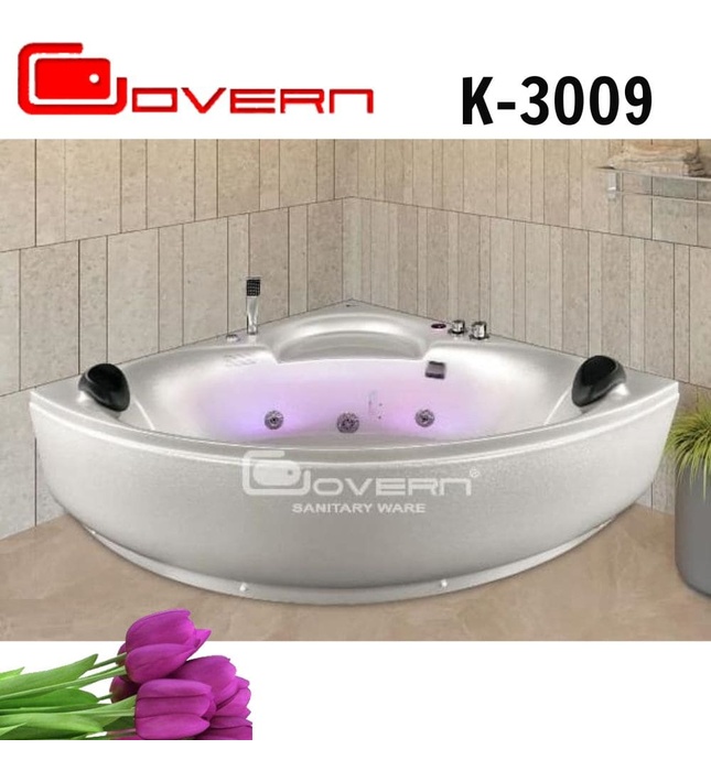 Bồn tắm đặt góc massage 1.3m Govern K-3009