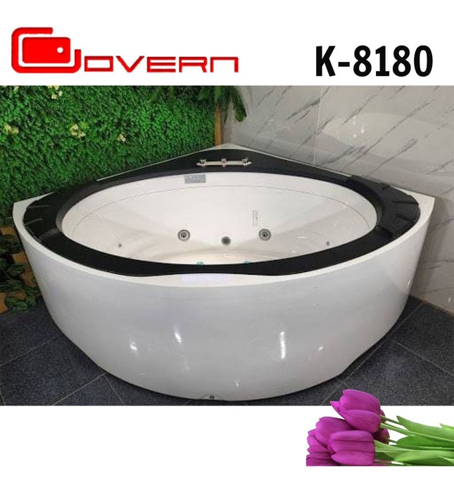 Bồn tắm đặt góc massage 1.55m Govern K-8180