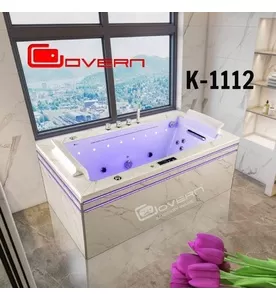 Bồn tắm vân đá massage sục khí gia nhiệt 1.7m Govern K-1112