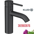 Vòi lavabo nóng lạnh 1 chân đen Kludi 382883976