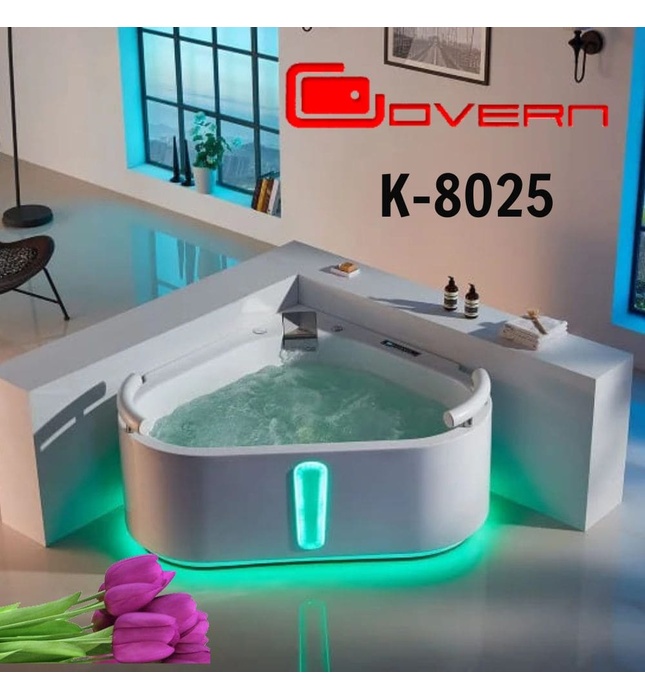 Bồn tắm đặt góc massage 1.4m Govern K-8025