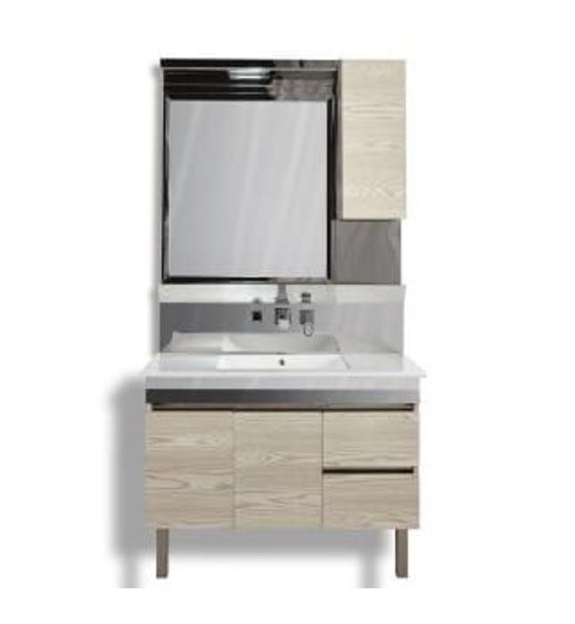 Tủ inox chậu sứ Govern A-1110