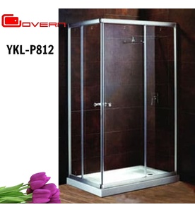 Cabin tắm kính đứng đế thấp khay tắm màu Govern YKL-P812