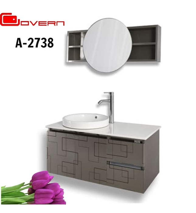 Tủ inox chậu sứ Govern A-2738