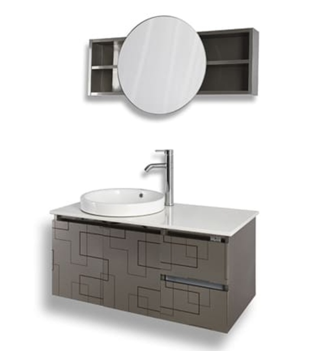 Tủ inox chậu sứ Govern A-2738