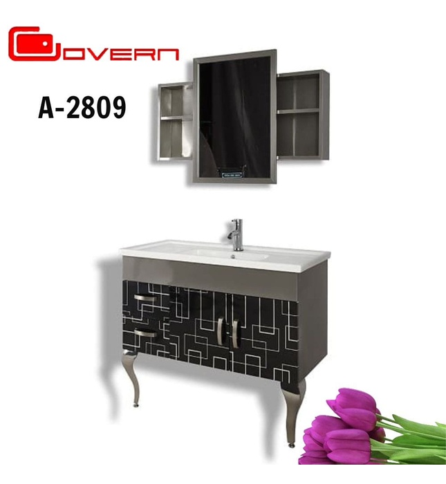 Tủ inox chậu sứ Govern A-2809
