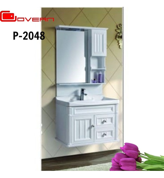Tủ lavabo PVC chậu sứ Govern P-2048