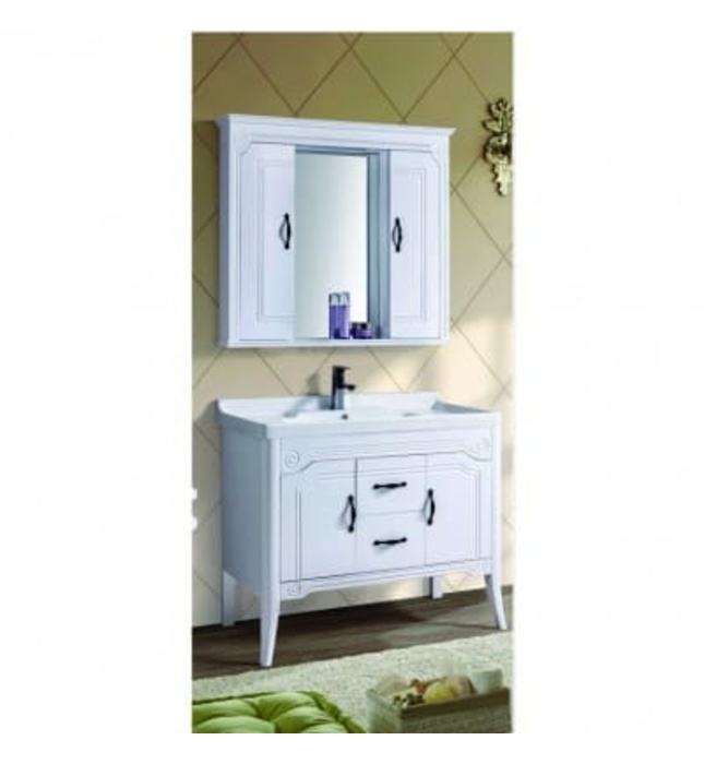 Tủ lavabo PVC chậu sứ Govern P-2071