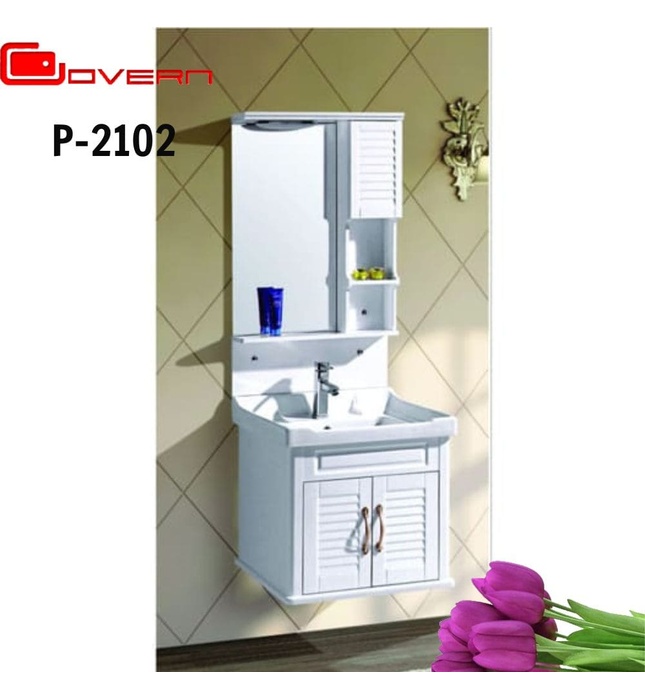 Tủ lavabo PVC chậu sứ Govern P-2102