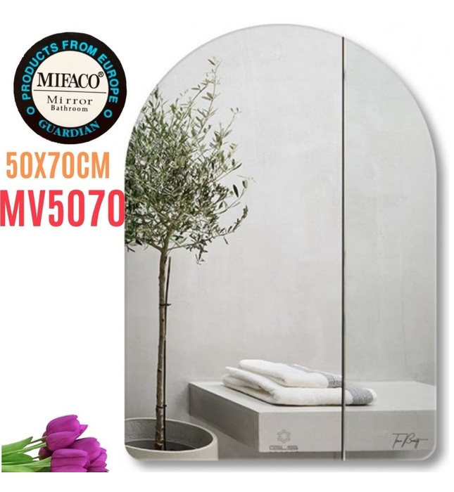 Gương Mifaco MV5070 Vòm Trơn 50x70cm