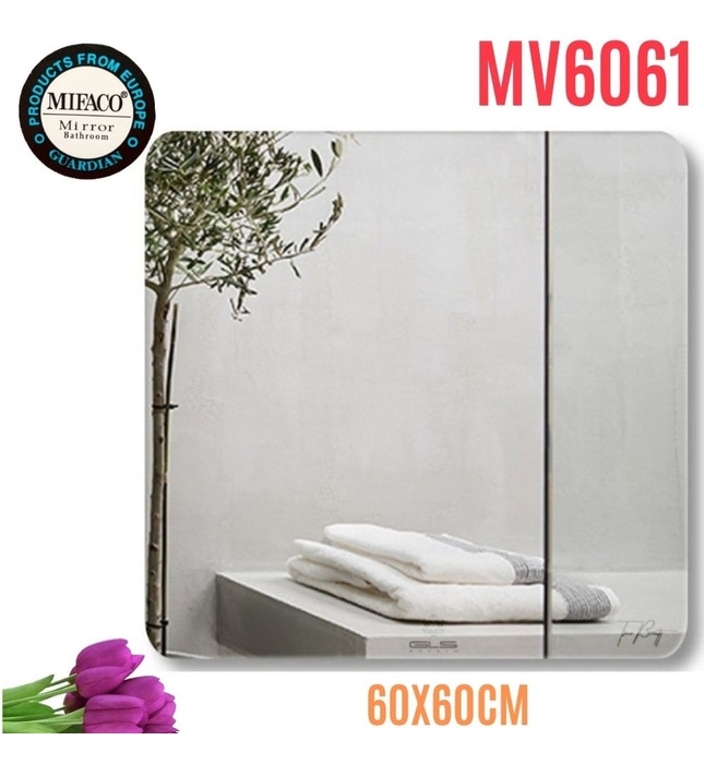 Gương Mifaco MV6061 Trơn Vuông 60x60cm