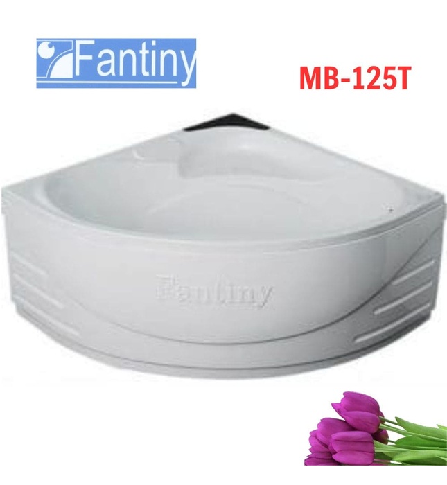 Bồn tắm góc có yếm chân inox 1.25m Fantiny MB-125T