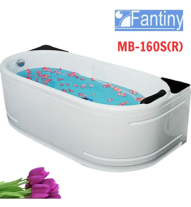 Bồn tắm yếm phải chân inox 1.6m Fantiny MB-160S(R)