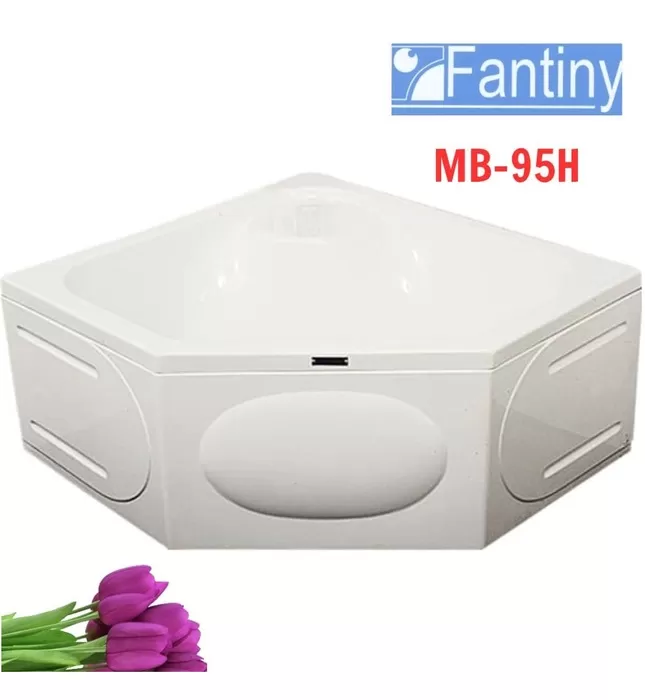 Bồn tắm góc có yếm chân inox 0.95m Fantiny MB-95H