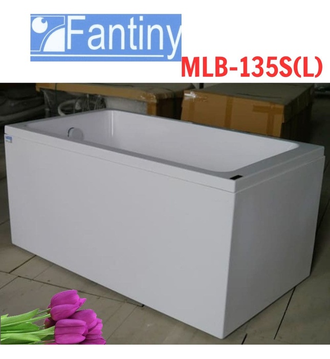 Bồn tắm yếm trái chân inox 1.35m Fantiny MLB-135S(L)