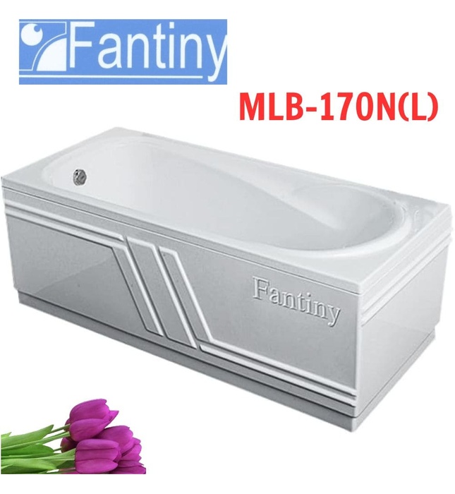 Bồn tắm yếm trái chân inox 1.7m Fantiny MLB-170N(L)