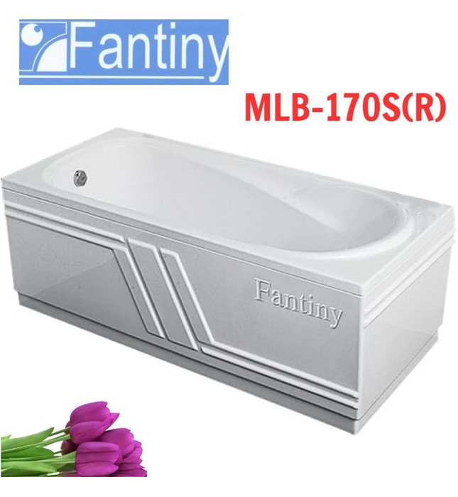 Bồn tắm yếm phải chân inox 1.7m Fantiny MLB-170S(R)
