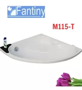Bồn tắm góc xây Fantiny M115-T (1100 x 1100 x 450mm) 