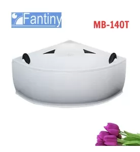 Bồn tắm góc có yếm chân inox 1.4m Fantiny MB-140T