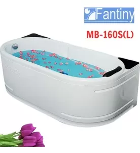 Bồn tắm yếm trái chân inox 1.6m Fantiny MB-160S(L)